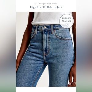Abercrombie & Fitch High Rise 90s Relaxed Jean